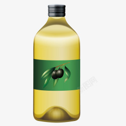橄榄瓶子色拉油矢量图高清图片