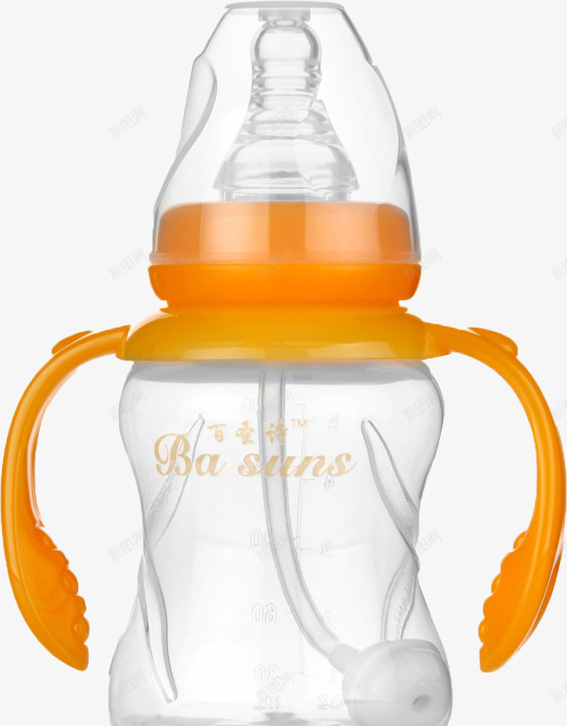 婴儿奶瓶png免抠素材_新图网 https://ixintu.com 奶瓶 婴儿用品 玻璃