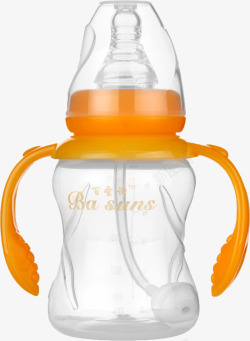 婴儿宽口玻璃奶瓶婴儿奶瓶高清图片