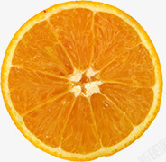 新鲜橙子切片水果素材