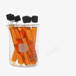 化学品危险实验烧杯高清图片