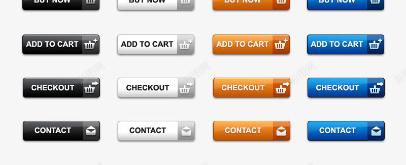 网页水晶按钮图标psd_新图网 https://ixintu.com 按钮 登录 网页 购物