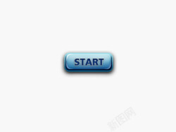 start按钮蓝色立体Start按钮高清图片