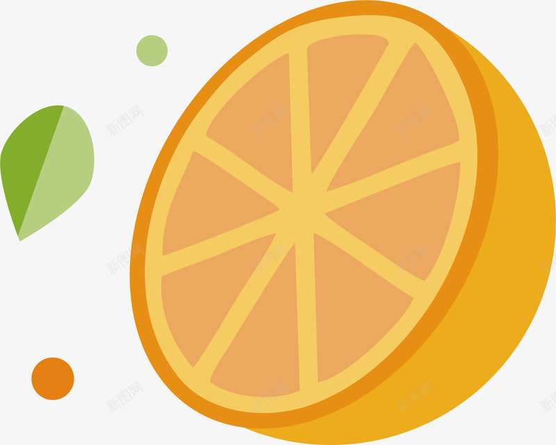 切开的橙子矢量图ai免抠素材_新图网 https://ixintu.com 健康 切开 可口 新鲜 橙子 水果 美味 营养 香甜 矢量图