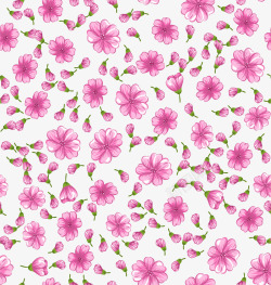 粉色可爱野花花纹素材
