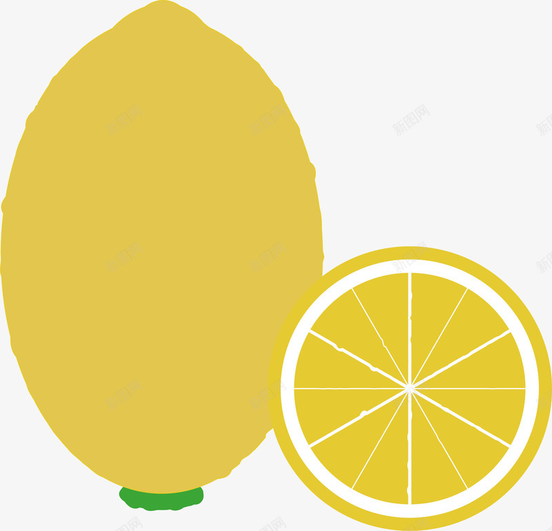夏日酸味柠檬矢量图eps免抠素材_新图网 https://ixintu.com 夏日 柠檬 水果 酸 矢量图