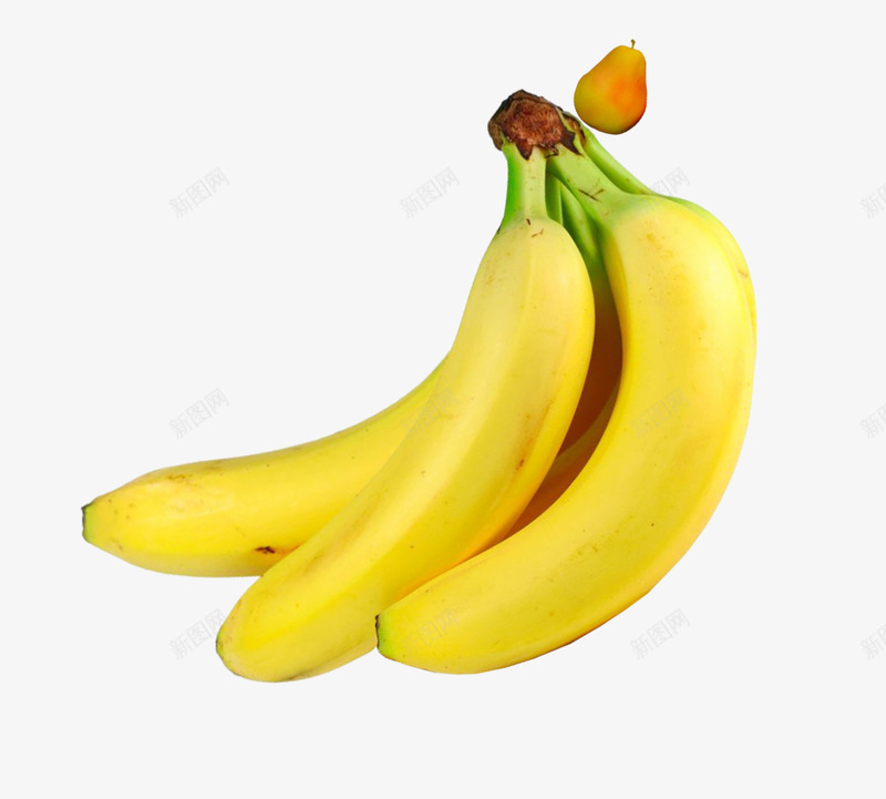黄色新鲜香蕉png免抠素材_新图网 https://ixintu.com 新鲜水果 时令果蔬 果汁素材 水果店 美味食物 香蕉 高清大图 黄色