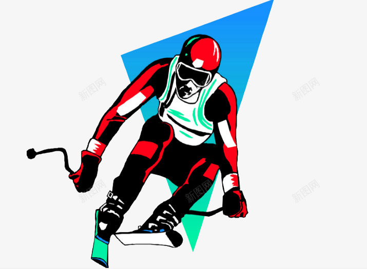 专业运动员滑雪png免抠素材_新图网 https://ixintu.com 冬天滑雪 滑雪人物 滑雪人物免费素材 运动员