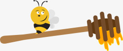 可口的蜂蜜蜂蜜采集高清图片