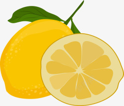 金色柠檬金色柠檬水果图矢量图高清图片