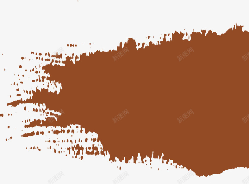 古典墨迹png免抠素材_新图网 https://ixintu.com 中国风 墨点素材 棕色 水墨