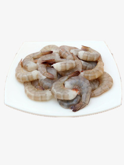 新鲜海虾虾尾素材