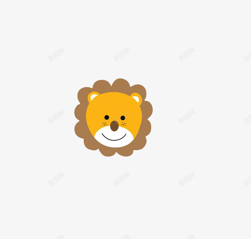 单个狮子头png免抠素材_新图网 https://ixintu.com 和蔼 橘色 爆炸头 狮子