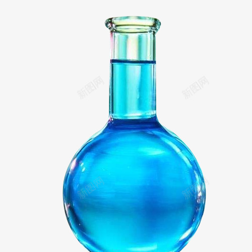 蓝色液体圆底烧瓶png免抠素材_新图网 https://ixintu.com 圆底 圆底烧瓶 烧瓶 玻璃 玻璃烧瓶 蓝色液体 透明瓶子