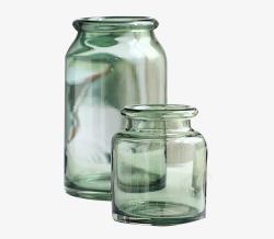 浅绿色花瓶绿色玻璃瓶花瓶高清图片