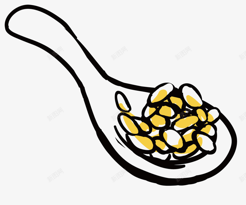 一勺米饭png免抠素材_新图网 https://ixintu.com 一勺米饭 主食 勺子 米饭 食品 食物