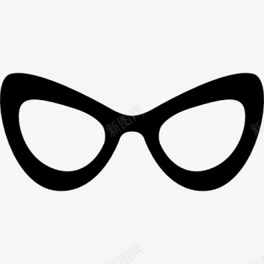 猫的眼睛眼镜图标图标