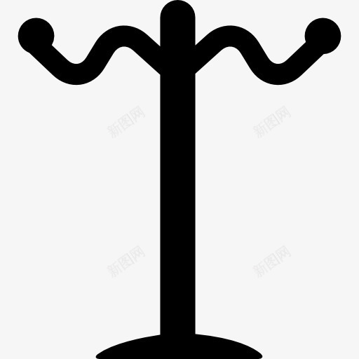 架高的薄形挂衣服图标png_新图网 https://ixintu.com 工具 工具和用具 挂 挂衣架 架 薄 衣服 高 黑色
