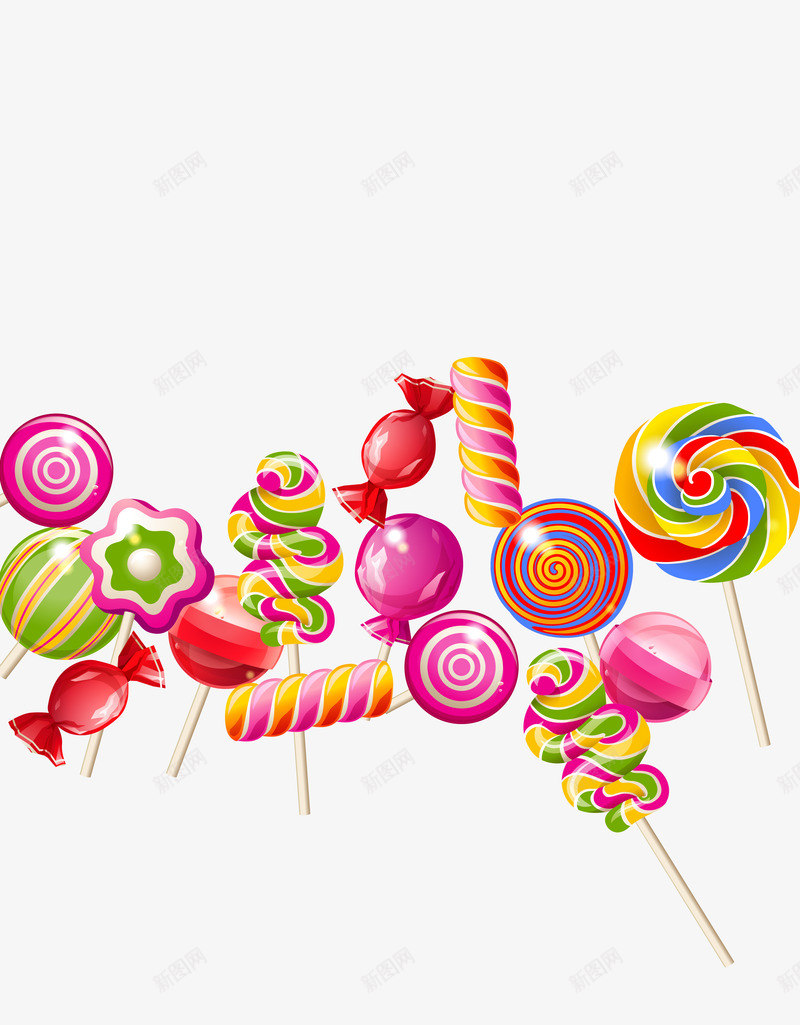 糖果png免抠素材_新图网 https://ixintu.com 儿童 可爱 甜 粉色 糖果 装饰