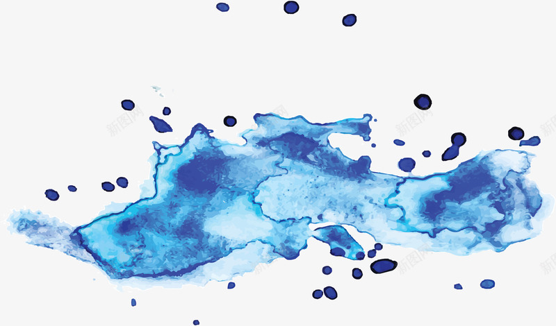 蓝色泼洒涂鸦墨迹矢量图ai免抠素材_新图网 https://ixintu.com 墨迹 水彩涂鸦 泼洒墨迹 矢量png 蓝色墨迹 蓝色涂鸦 矢量图