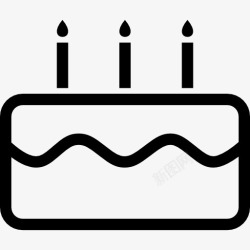 缪图标生日蛋糕蜡烛图标高清图片