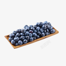 放在盘子上的蓝莓素材