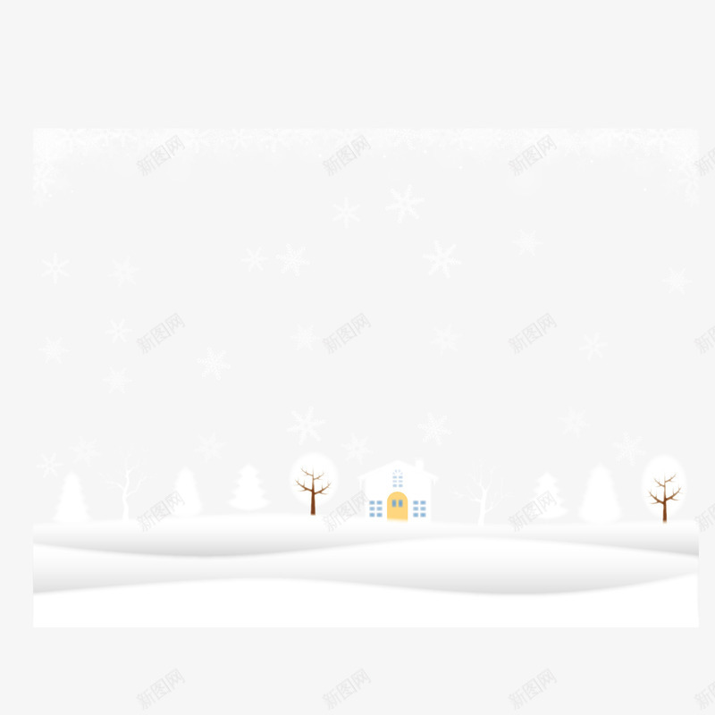 冬天美丽的下雪风景图矢量图ai免抠素材_新图网 https://ixintu.com 下雪的房子 免抠图 冬天 白雪 美丽的下雪风景 雪花 矢量图