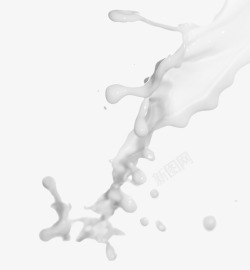 倾倒的液体飞溅的牛奶高清图片