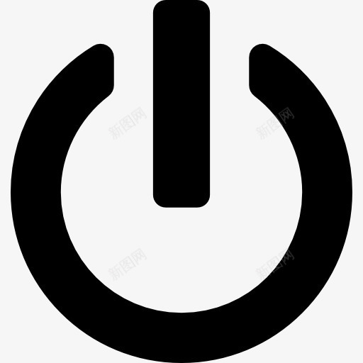 电源按钮标志图标png_新图网 https://ixintu.com 关闭 打开 接口 电工电气 电源