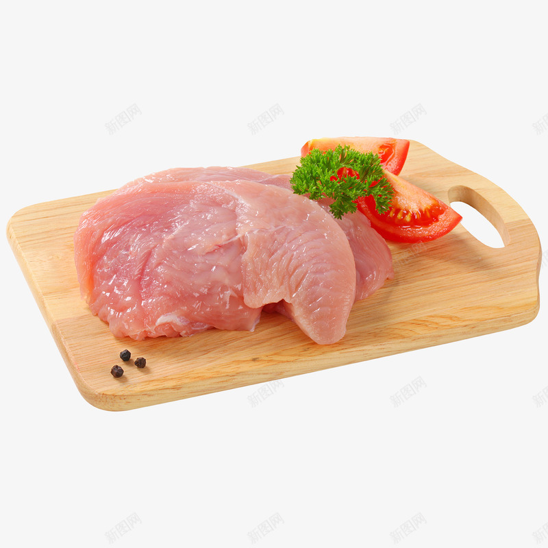 案板上的肉图png免抠素材_新图网 https://ixintu.com 原材料 培根 新鲜的 案板 美食 肉食 西红柿 食材