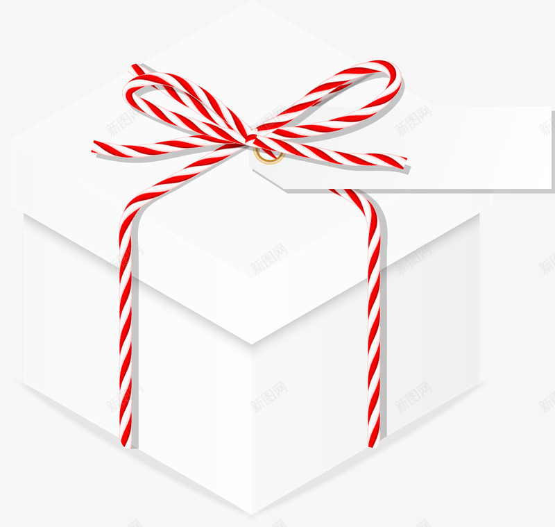 白色简约礼物礼盒png免抠素材_新图网 https://ixintu.com 免抠PNG 包装 白色 礼品 礼物 礼盒 简约 装饰图案