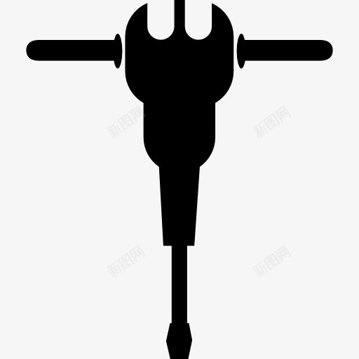 Jackhammer图标png_新图网 https://ixintu.com 工具 工具和用具 机械 科技 轮廓 轮廓工具