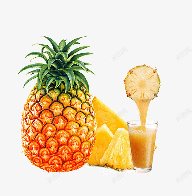 新鲜的菠萝汁png免抠素材_新图网 https://ixintu.com 新鲜 果汁 菠萝 酸酸甜甜 黄色