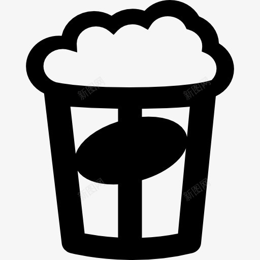 爆米花电影图标png_新图网 https://ixintu.com 垃圾食品 小吃 快餐 爆米花 玻璃 电影图标 零食 食品 食物