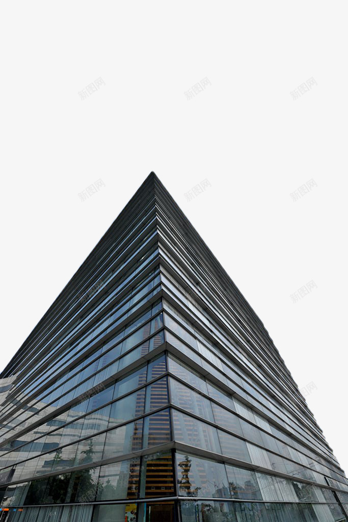 蓝色玻璃建筑png免抠素材_新图网 https://ixintu.com 建筑 现代建筑 玻璃 玻璃墙 蓝色 高楼