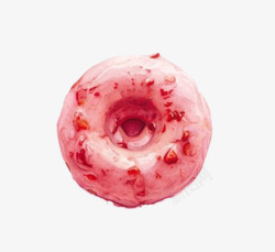 草莓类素材草莓味甜甜圈高清图片