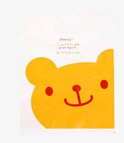 可爱卡通熊塑料袋子素材