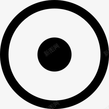 创纪录的圆形按钮图标图标