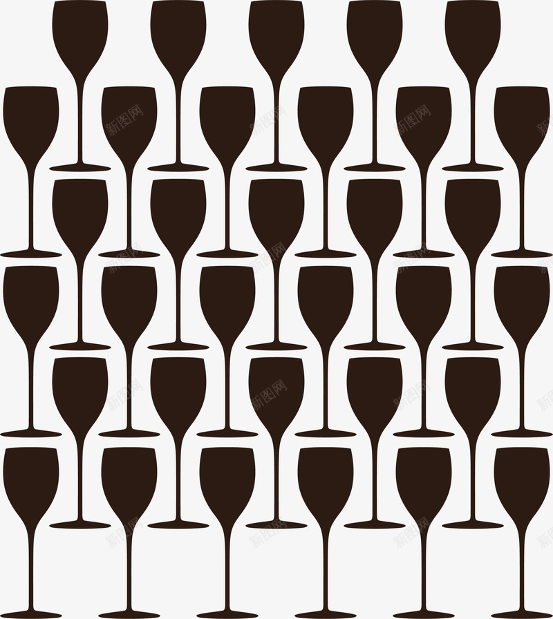 黑色酒杯背景png免抠素材_新图网 https://ixintu.com 免抠PNG 玻璃杯 红酒 背景 边框纹理 酒杯 黑色