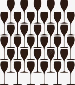 黑色透明玻璃杯黑色酒杯背景高清图片