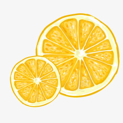清新新鲜柠檬水果促销素材
