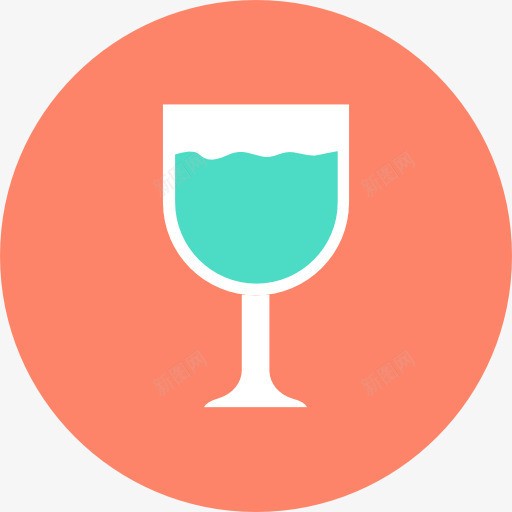 酒杯图标png_新图网 https://ixintu.com 杯 玻璃 酒 酒杯 食品 食物和餐厅 饮料