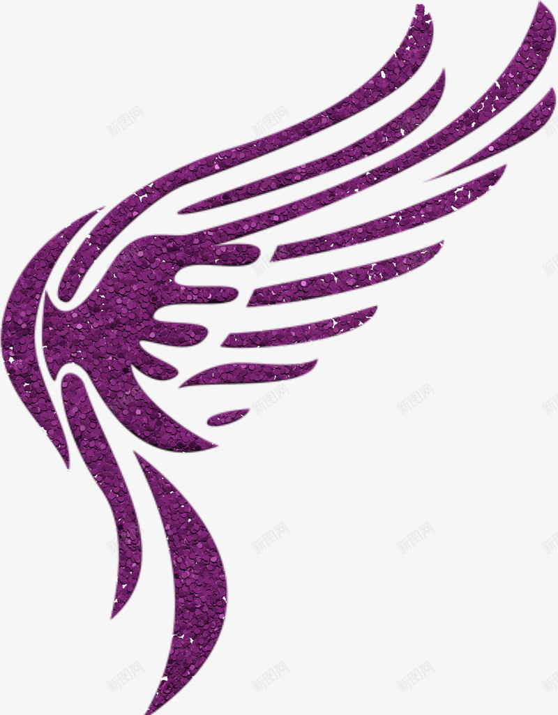 紫色翅膀背景底纹装饰png免抠素材_新图网 https://ixintu.com 紫色 翅膀 背景底纹装饰