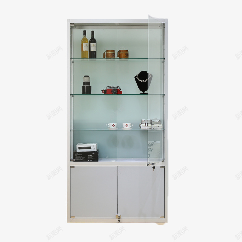 白色玻璃柜png免抠素材_新图网 https://ixintu.com 储藏 商业 柜子 玻璃 玻璃柜