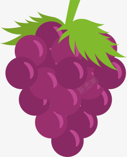 蔬果销售葡萄水果卡通图案矢量图高清图片