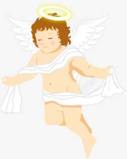 天使标贴画背景小天使贴画高清图片