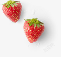 红色新鲜水果草莓素材