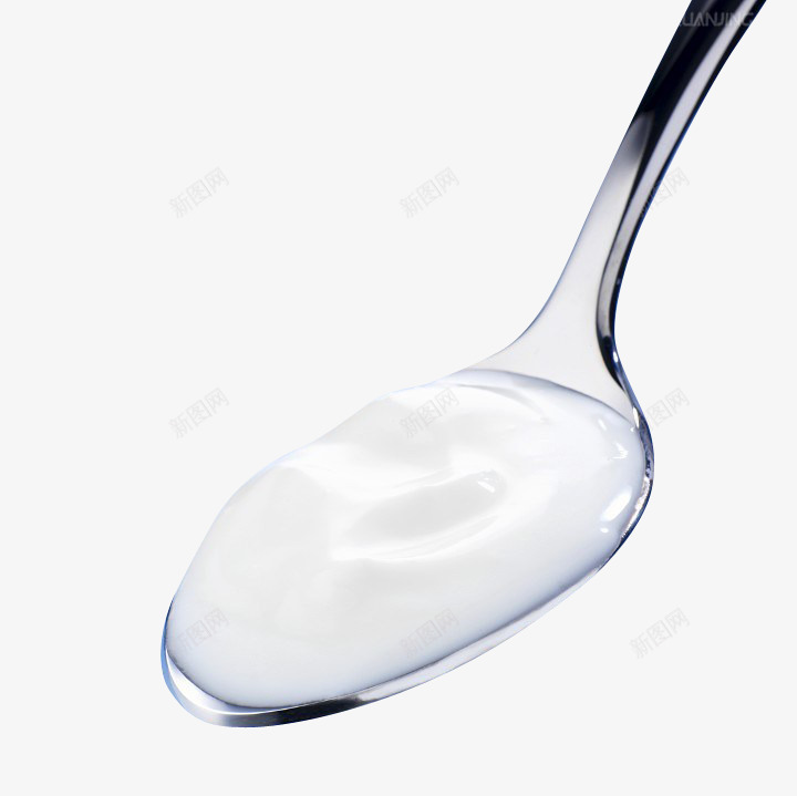 透明玻璃勺中新鲜酸奶png免抠素材_新图网 https://ixintu.com 新鲜 玻璃 透明 酸奶