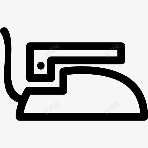 铁的轮廓侧面图标png_新图网 https://ixintu.com 侧视图 工具 工具和用具 概述 洗衣 熨斗 衣服 轮廓 铁