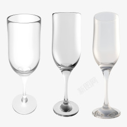 高脚杯玻璃杯素材
